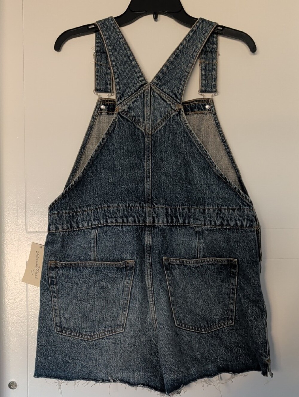 Universal Thread Distressed Overall Shorts - Picture 3 of 3